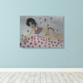 Lady Night Canvass Leinwanddruck (Insitu (Holzboden))