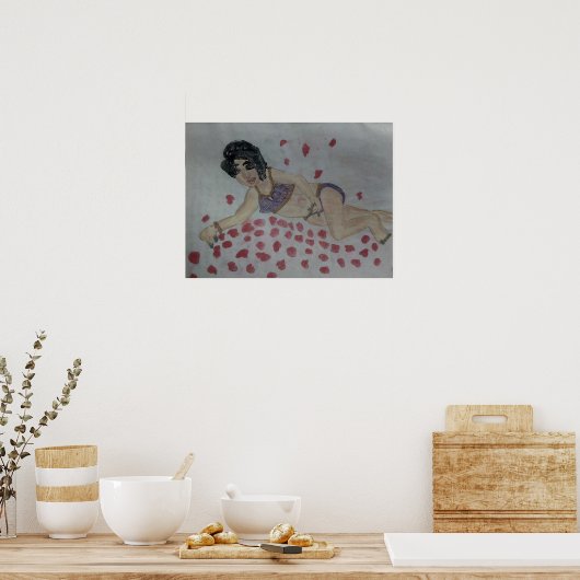 Lady Night Poster (Küche)