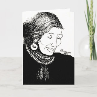 Lady Note Card Karte