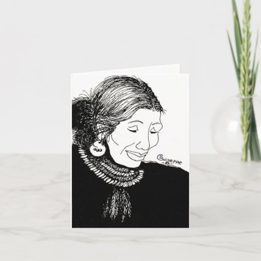 Lady Note Card Karte (Vorderseite)
