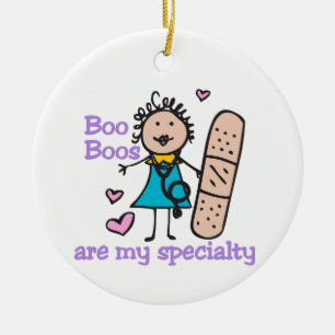 Lady Nurse Keramik Ornament