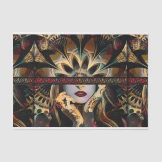 Lady of a Thousand Schwerter (Wüstenstamm-Fraktal) Seidenpapier