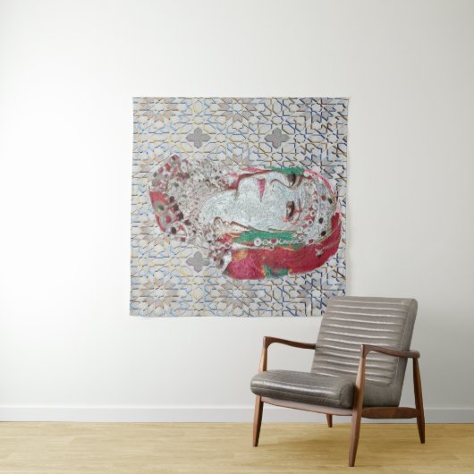 Lady of Atlas II Wandteppich (Beispiel (Horizontal))