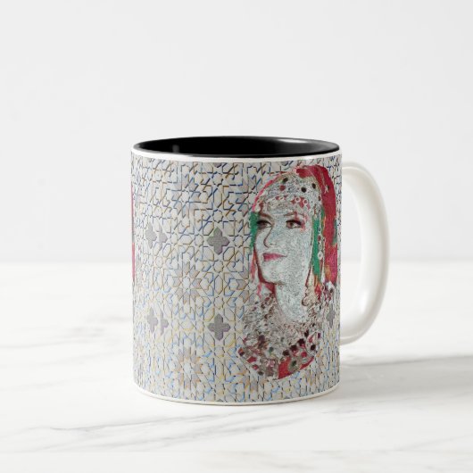 Lady of Atlas II Zweifarbige Tasse (VorderseiteRechts)