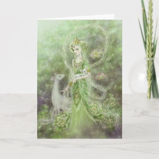 Lady of Compassion Grußkarte Karte (Vorderseite)