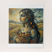 Lady of Dreams with a Basket of Life Puzzle (Vertikal)