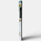 Lady of Fatima Jungfrau Mary Blue Floral Religious Case-Mate iPhone Hülle (Rückseite / Links)