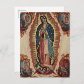 Lady of Guadalupe, 1780 von Sebastian Zalcedo Einladungspostkarte (Vorne/Hinten)