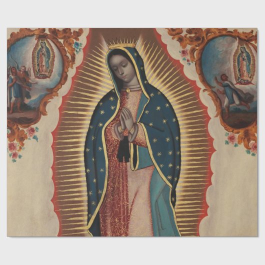 Lady of Guadalupe, 1780 von Sebastian Zalcedo Geschenkpapier (Flach)
