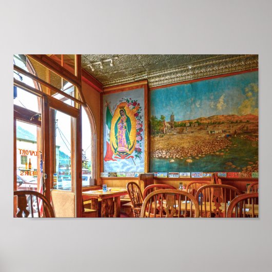 Lady of Guadalupe Im Restaurant Poster (Vorne)