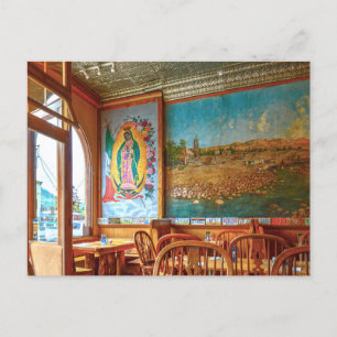 Lady of Guadalupe Im Restaurant Postkarte