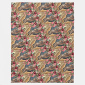 Lady of Guadalupe Santa Maria Spanische Jungfrau F Fleecedecke (Vorderseite)