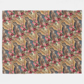 Lady of Guadalupe Santa Maria Spanische Jungfrau F Fleecedecke (Vorderseite (Horizontal))