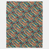 Lady of Guadalupe Santa Maria Spanische Jungfrau F Fleecedecke (Vorderseite)