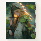 Lady of Lake Anime Fantasy Notizblock (Rückseite)