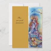 LADY OF LAKE , leuchtend blau-pink-gelb Einladung (Rückseite)