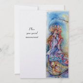 LADY OF LAKE , pulsierendes, rosa metallisches Eis Einladung (Rückseite)