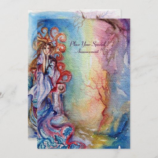 LADY OF LAKE strahlend, leuchtend blau, lila weiß (Vorne/Hinten)