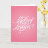 Lady of Leisure 2b Karte (Gelbe Blume)