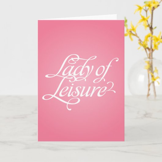 Lady of Leisure 2b Karte (Gelbe Blume)