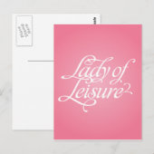 Lady of Leisure 2b Postkarte (Vorne/Hinten)