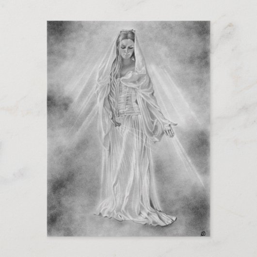 Lady of Light Aurora Postcard Postkarte (Vorderseite)