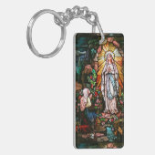 Lady of Lourdes Acrylic Schlüsselanhänger (Vorderseite links)