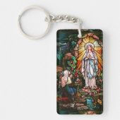 Lady of Lourdes Acrylic Schlüsselanhänger (Vorderseite)