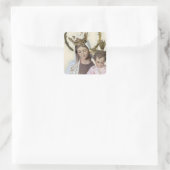 Lady of Mount Carmel Quadratischer Aufkleber (Tasche)
