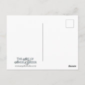 Lady of October Art Nouveau Birthstone Series Postkarte (Rückseite)