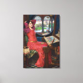 Lady of Shallot 24" x 35" Stretched Canvas Print Leinwanddruck (Vorderseite)