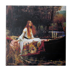 Lady Of Shallot auf Boot Waterhouse Kunstfliese Fliese