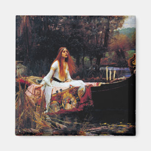Lady Of Shallot auf dem Boot J.W. Wasserhaus Kunst Magnet