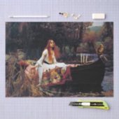 Lady Of Shallot auf dem Boot JW Wasserhaus Kunst Seidenpapier (Handwerk)