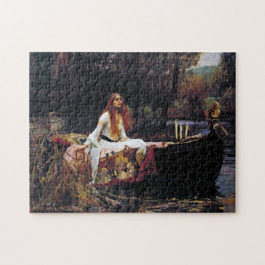 Lady of Shallot auf dem Wasserhaus Art Puzzle (Horizontal)