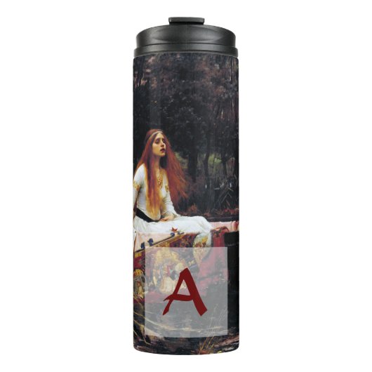 Lady Of Shallot auf JW Art Monogram Thermosbecher (Vorderseite)