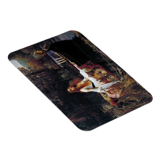 Lady of Shallot Boot JW Wasserhaus Romantische Kun Magnet (Rechte Seite)