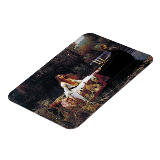 Lady of Shallot Boot JW Wasserhaus Romantische Kun Magnet (Linke Seite)