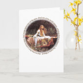 Lady of Shallot Karte (Gelbe Blume)