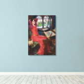 Lady of Shallot von John William Waterhouse Leinwanddruck (Insitu (Holzboden))