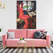 Lady of Shallot von John William Waterhouse Leinwanddruck (Insitu (Wohnzimmer))
