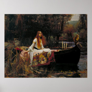 Lady of Shallot von John William Waterhouse Poster