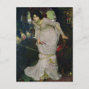 Lady of Shallot von John William Waterhouse Postkarte