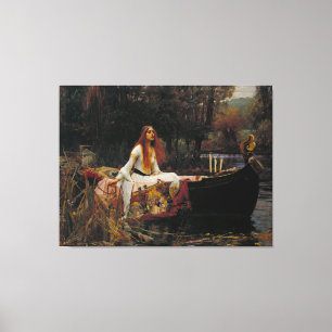 Lady of Shallot von Pre-Raphaelite JW Wasserhaus Leinwanddruck