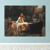 Lady of Shallot von Pre-Raphaelite JW Waterhouse Leinwanddruck (Insitu (Holzboden))
