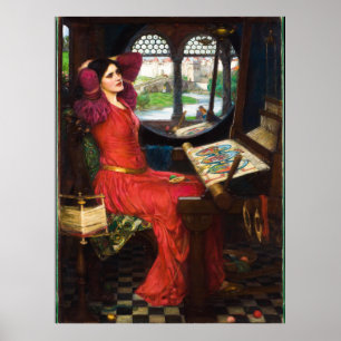 Lady of Shalott, 1915 von John William Waterhouse Poster
