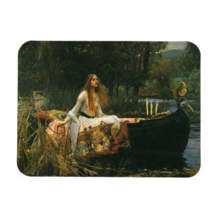 Lady of Shalott auf Boot von John William Waterhou Magnet