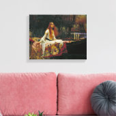 Lady of Shalott auf dem Wasser Leinwanddruck (Insitu (Wohnzimmer))