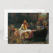 Lady of Shalott auf dem Wasser Postkarte (Vorne/Hinten)