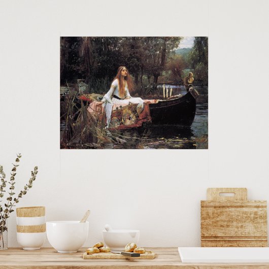 Lady of Shalott Canvas Print Poster (Küche)
